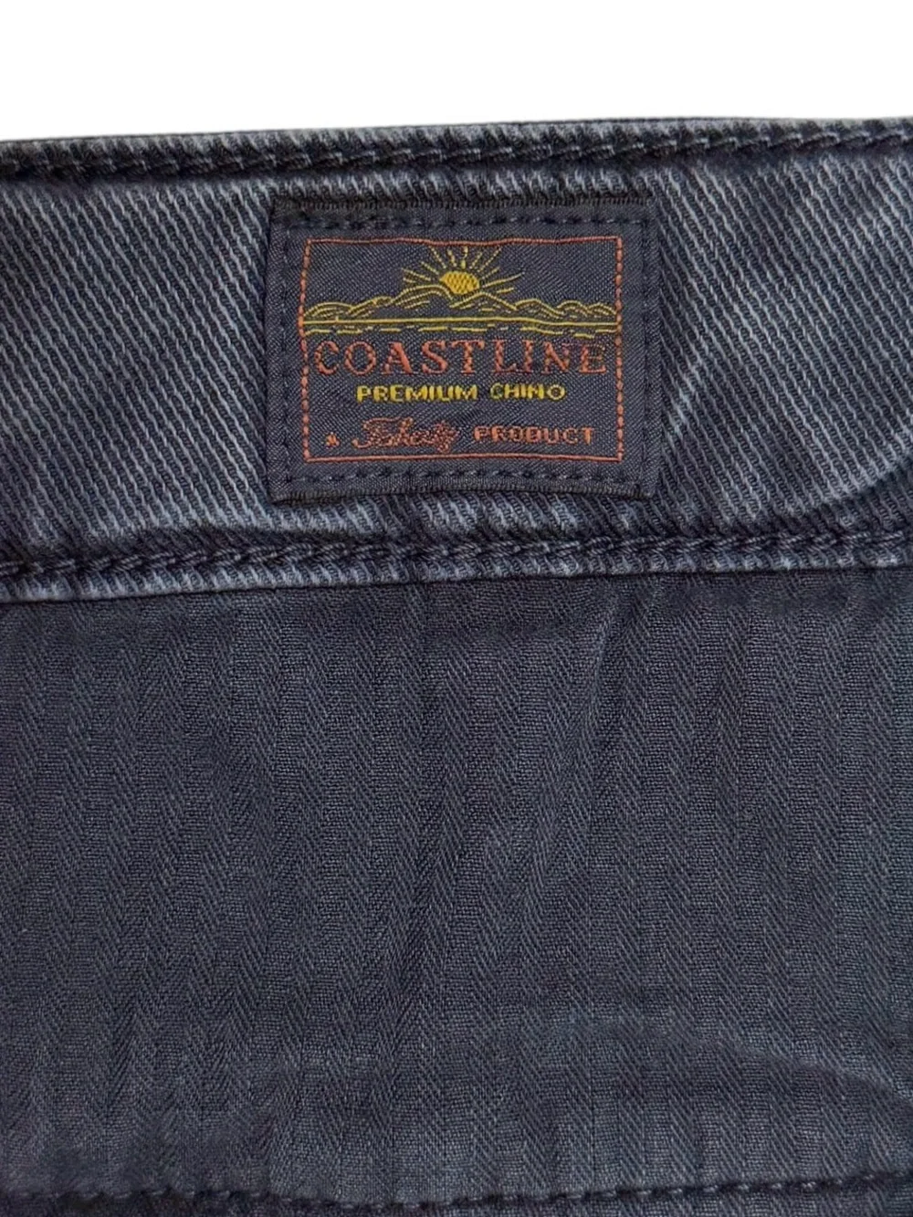 Faherty Shorts Mens 35 Blue Nights Coastline Chino Stretch Terry Casual Khaki 8”